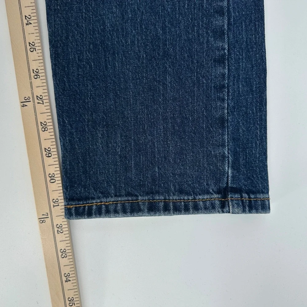 Levi Strauss 505 Mens W34‎ L32 Med Wash Straight Fit Denim Jeans